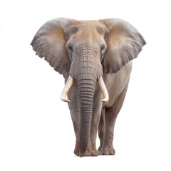 Obraz premium Majestic African Elephant Standing Proudly with Large Ears and Strong Presence in Natural Habitat