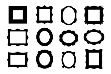 Various Black Photo Frame Borders