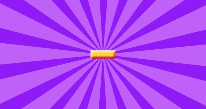 Wobbly Minus Symbol Animation for Kids Basic Math Education