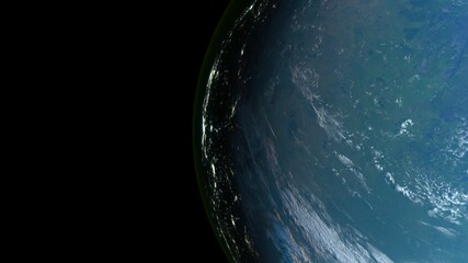 地球　3DCGレンダリング © tsuneomp