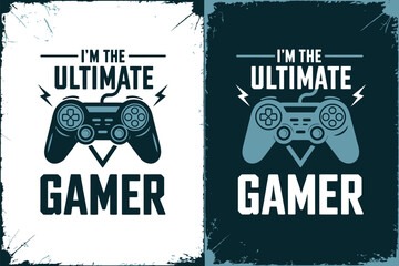 Gaming posters with controller designs