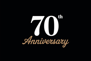 70th Anniversary Celebration Logo Design