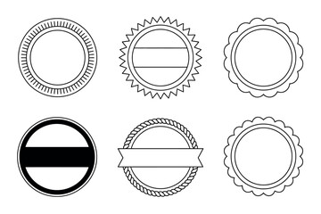 Various Circular Label Designs Templates