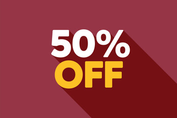 Discount Offer 50 Percent Off