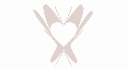 Obraz premium Heart Shape with Wings.