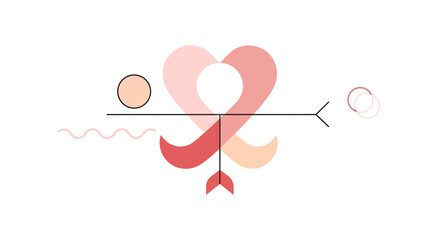 Stylized Heart Illustration.