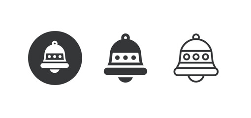 Fototapeta premium Bell icon. Multi series icon. Perfect pixel isolated on white background. Vector illustration