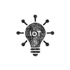 Sketch internet of things icon design