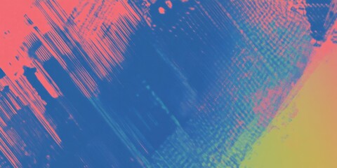 Abstract colorful paint brush stroke texture with vibrant gradient and unique modern design. Creative art pattern suitable for backgrounds or digital decor concepts.