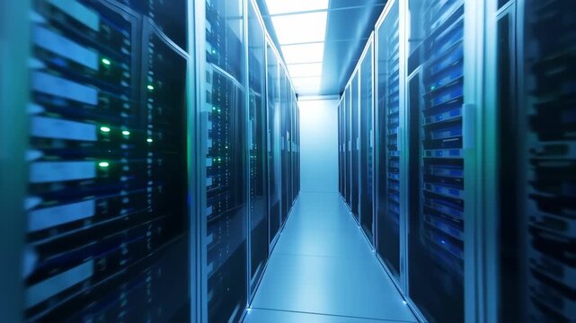 Server room corridor