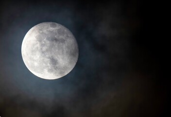 full moon over blue sky © Lukas