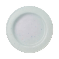 PNG Simple white ceramic plate illustration.