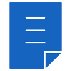 Fototapeta premium Flat Colored File Icon for Document Management System