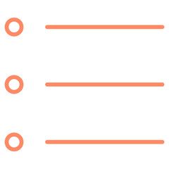 Obraz premium Flat Colored Menu Icon for Mobile App Navigation