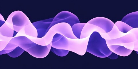 Abstract purple neon wave pattern with curved energy lines creating dynamic movement and modern design. Vibrant background concept.
