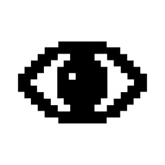 Fototapeta premium PNG Pixelated eye icon illustration