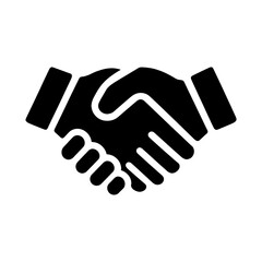 Obraz premium PNG Handshake silhouette business collaboration