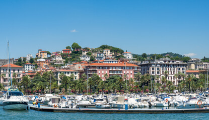 La Spezia harbour and olourful buildings © Gelu Popa