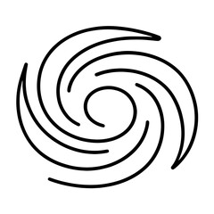 PNG Abstract swirling line design