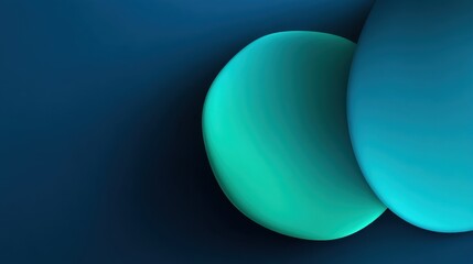 Abstract design featuring smooth shapes in blue and green tones, creating a dynamic and modern visual for backgrounds or artistic projects