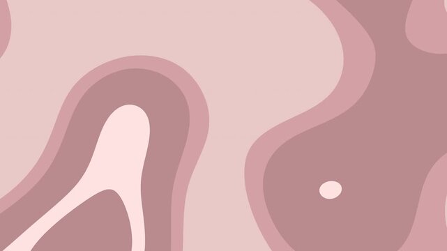 Misty Rose and Rosy Brown Liquid Waves Background.Soft organic layers gently move and undulate, creating a calm, elegant, and modern visual suitable for branding and motion graphics