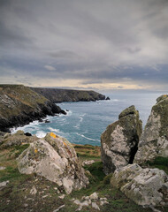 Rocky coastline of the Lizard peninsula, Cornwall, England