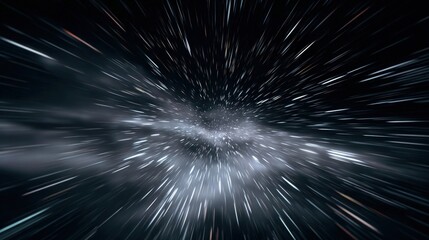 Obraz premium Time-Lapse Photography: Time-lapse photography capturing the movement of stars, clouds, or city lights, isolated on a white background