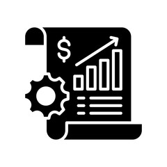 Obraz premium Business Plan glyph icon