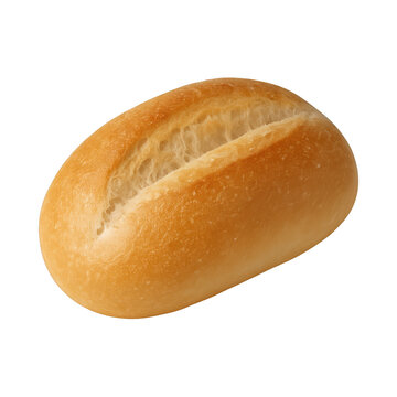 PNG Freshly baked bread roll image.