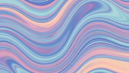 Fototapeta premium Pastel Colored Wavy Liquid Marble Pattern.