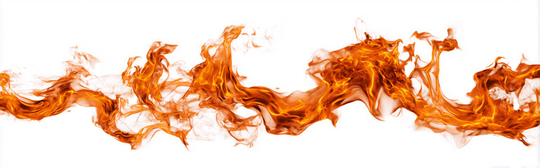 fire isolated on white background