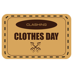 Clashing Clothes Day sticker