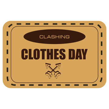 Clashing Clothes Day sticker