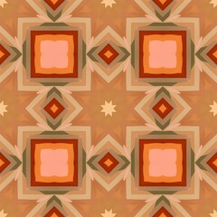 Vintage wooden picture frame on the wall with a golden decorative border