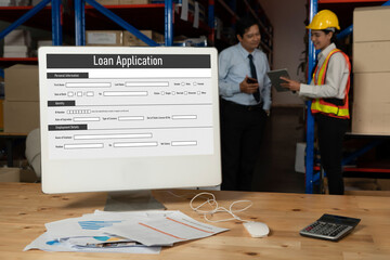 Online loan application form for modish digital information collection on the internet network
