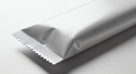 Silver foil pouch with tear notch