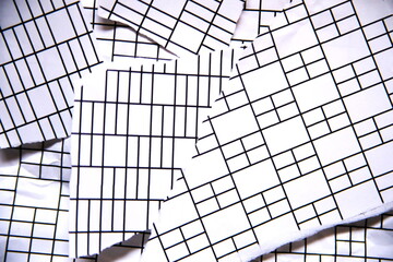 ちぎって重ねたデザイン的な紙の背景素材