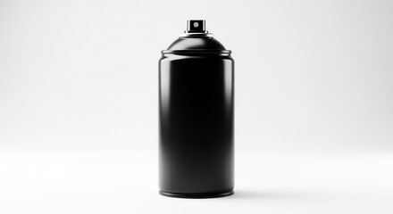 Obraz premium Black spray paint can with transparent background
