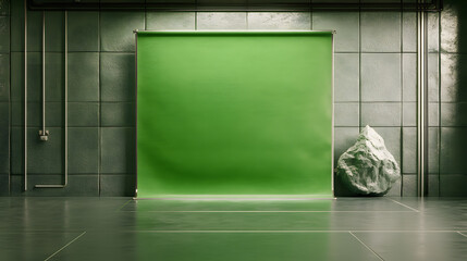 blank billboard on a wall