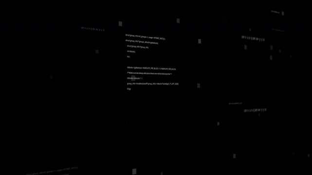 PNG Alpha.Futuristic digital data glitch deep space black background