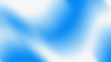 Fototapeta premium Abstract Blue and White Grainy Gradient Background Blur