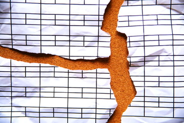ちぎった紙がデザイン的な背景素材
