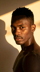 Obraz premium man on sunlight