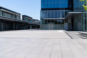 City streets and modern office buildings