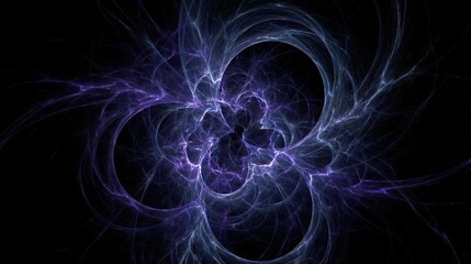 Fototapeta premium Abstract electric cosmic energy burst glowing in RebeccaPurple and LightSlateGray tones
