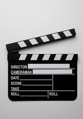 Obraz premium Close-up of a Film Slate - Capturing the Essence of Filmmaking.