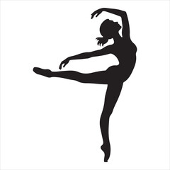 A black silhouette of a woman with a white background that say 