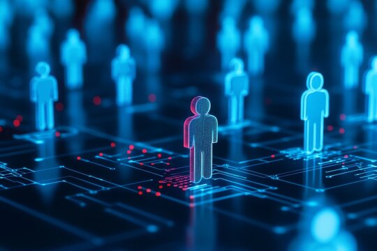 Innovative 3D HR software solution for employee retention tracking and workforce management in a corporate setting