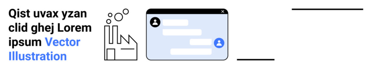 Obraz premium Online messaging, communication apps, tech solutions, digital tools, user interfaces, connectivity. Chat interface with bubbles and abstract diagram. Communication apps and tech solutions concept