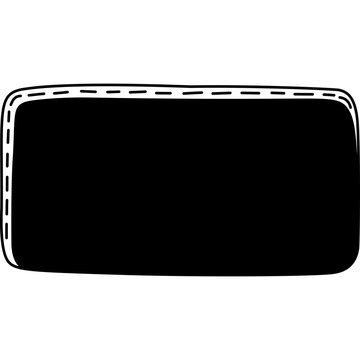 Rectangle Black Solid Style